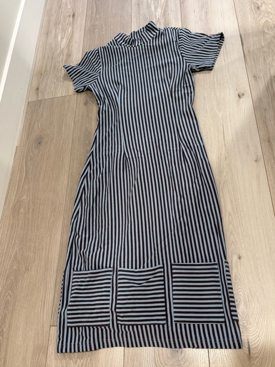 Fashion Brand Company Dresses & Skirts - Fashion Brand Company Black and White Striped Midi Dress
